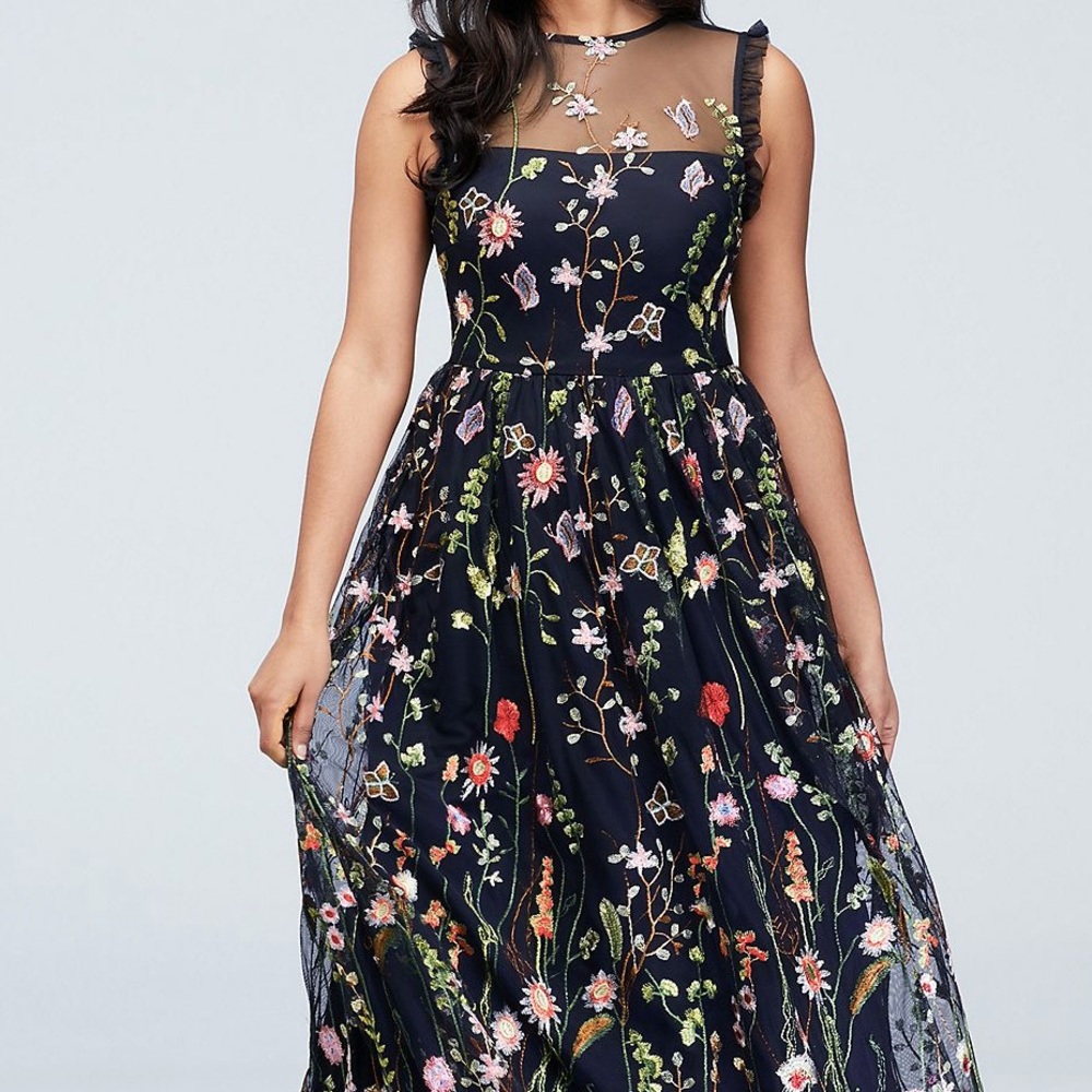 Morgan & Co floral gown size 1 - Picture 13 of 15